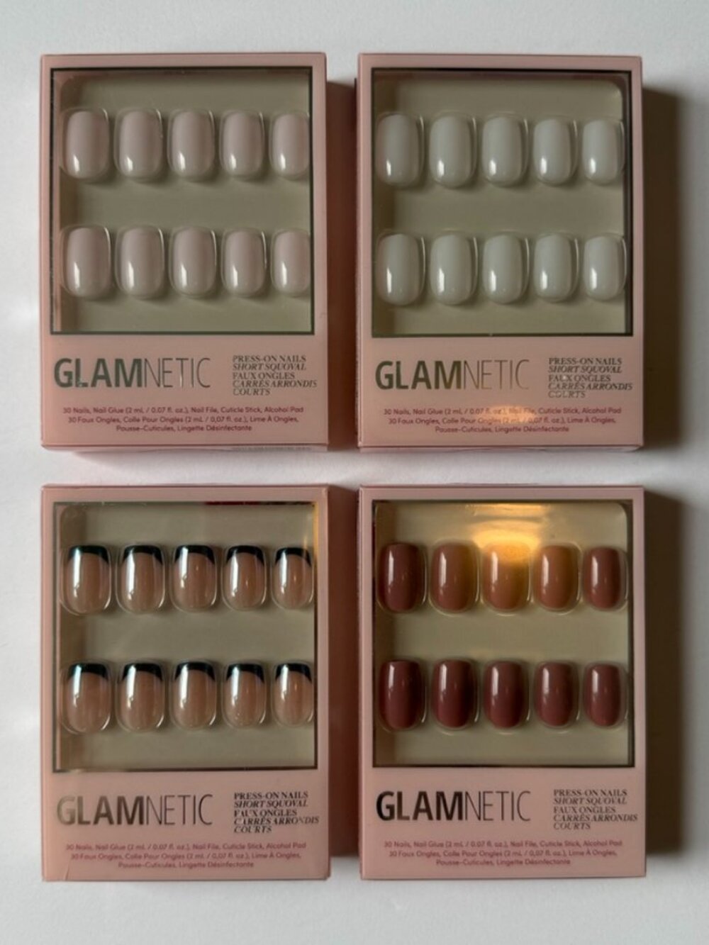 New in Box Glamnetic Short Squoval Press on Nails
